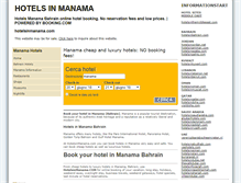 Tablet Screenshot of hotelsinmanama.com